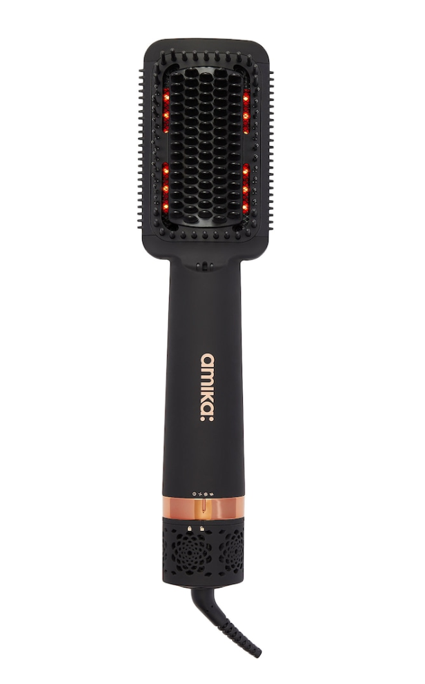 amika Double Agent 2-in-1 Straightening Blow Dryer Brush