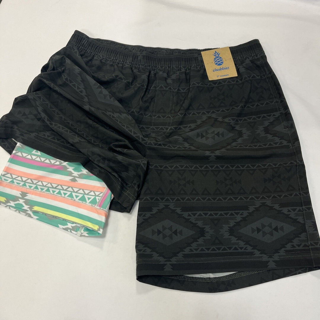 CHUBBIES "The Quest" Men's 7" Inseam Compression Shorts - Medium   MSRP: $70