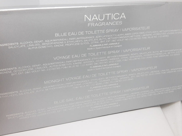 Nautica Fragrances - Blue, Voyage, Midnight Voyage & Blue Sail 0.23fl oz