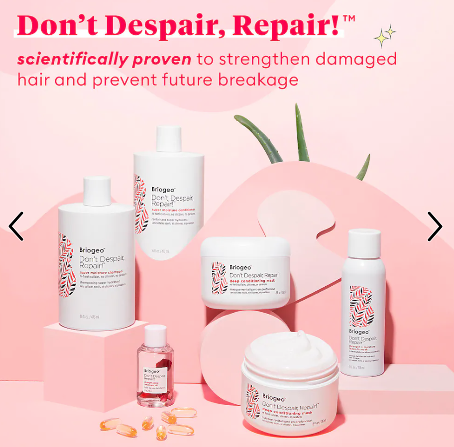 Briogeo Don’t Despair, Repair! Super Moisture Shampoo 33.8floz  (Value $80)