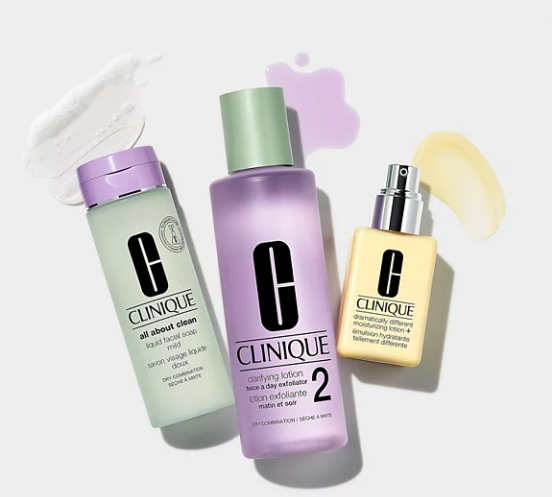 CLINIQUE All About Clean Liquid Facial Soap for dry, combination skin (Purple Cap)