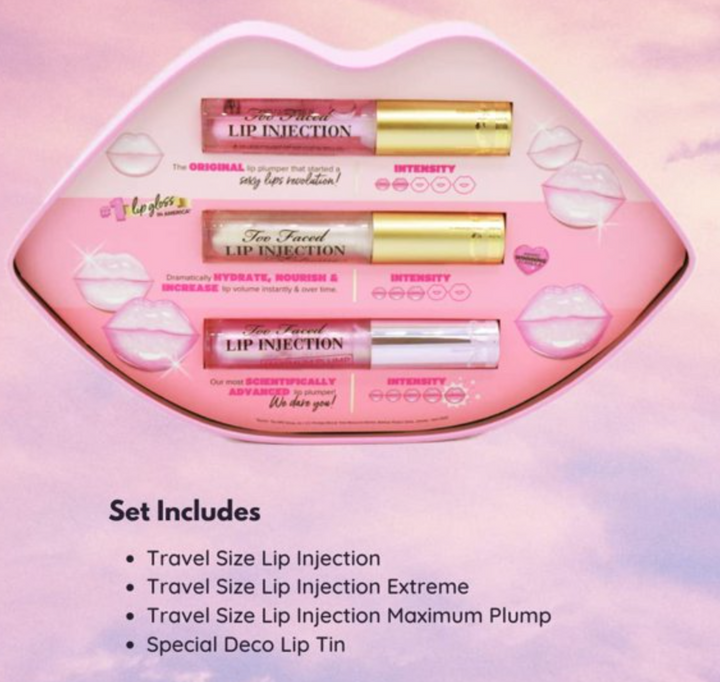 Too Faced Lip Injection Plump Challenge Set MSRP $50