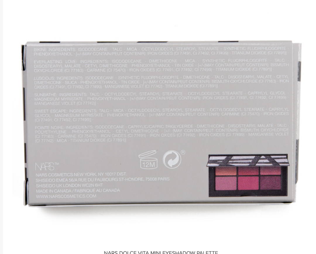 NARS Dolce Vita Unwrapped Mini Eyeshadow Palette