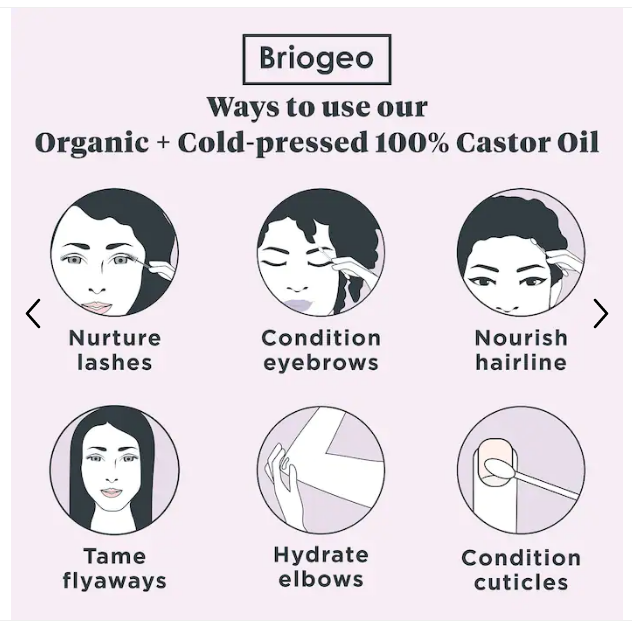 Briogeo B. Well Organic Cold-Pressed 100% Castor Oil 1.5oz