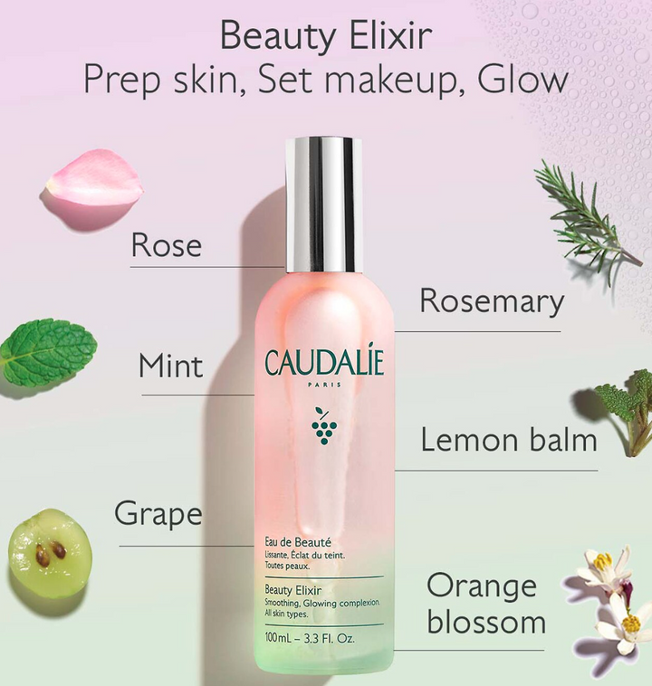 Caudalie Beauty Elixir Prep, Set, Glow Face Mist (Select Size) MSRP $18-$49