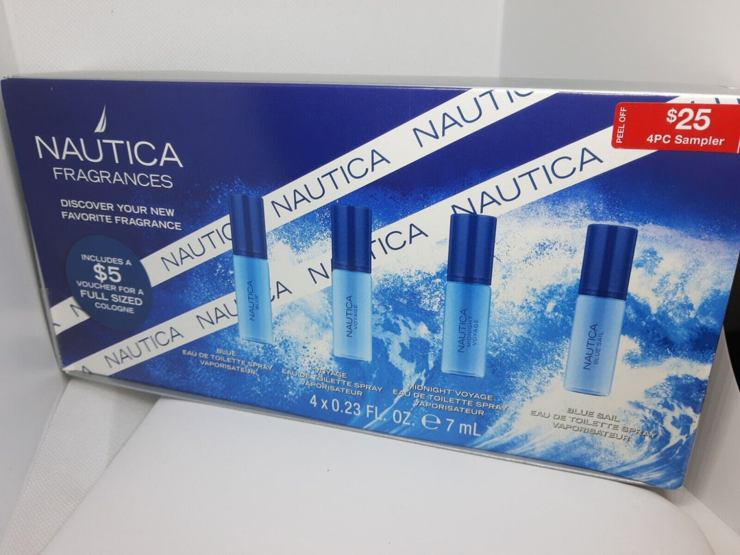 Nautica Fragrances - Blue, Voyage, Midnight Voyage & Blue Sail 0.23fl oz