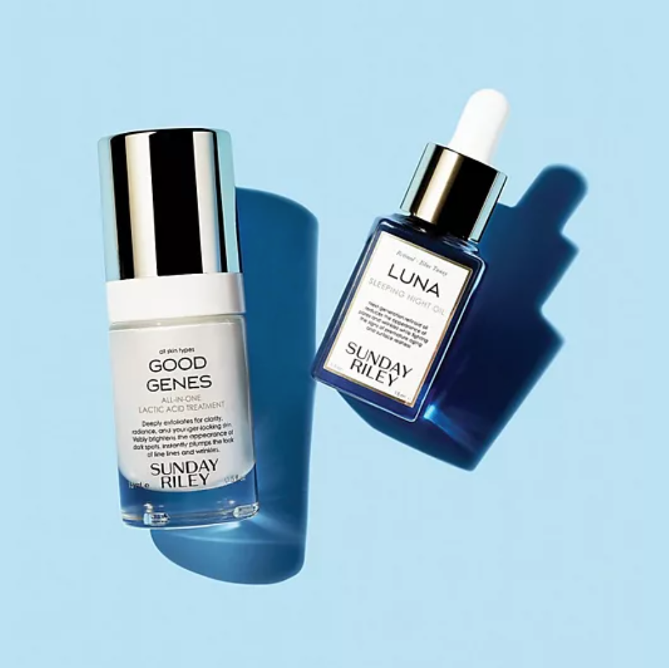 SUNDAY RILEY Power Couple Advanced Retinol and Lactic Acid Duo MSRP $72