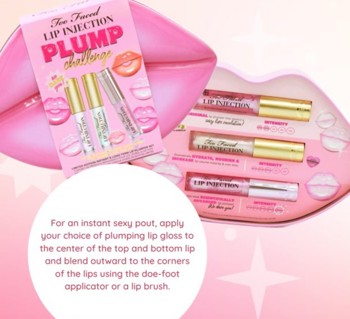 Too Faced Lip Injection Plump Challenge Set MSRP $50