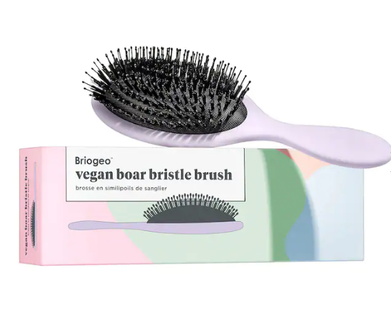 Briogeo Hair Care Bundle Vegan Bristle Brush, Wide Tooth Comb, Clips